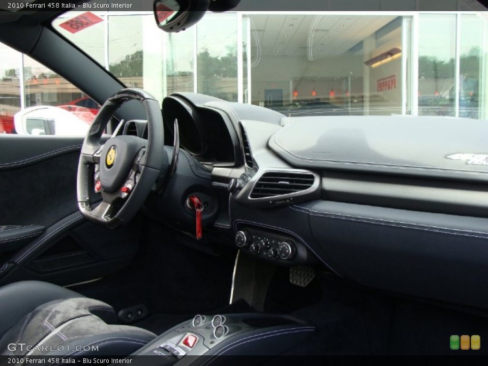 Blu Scuro Interior Dashboard For The 2010 Ferrari 458 Italia