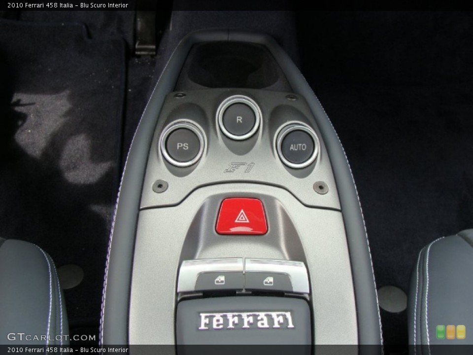 Blu Scuro Interior Controls for the 2010 Ferrari 458 Italia #52888110