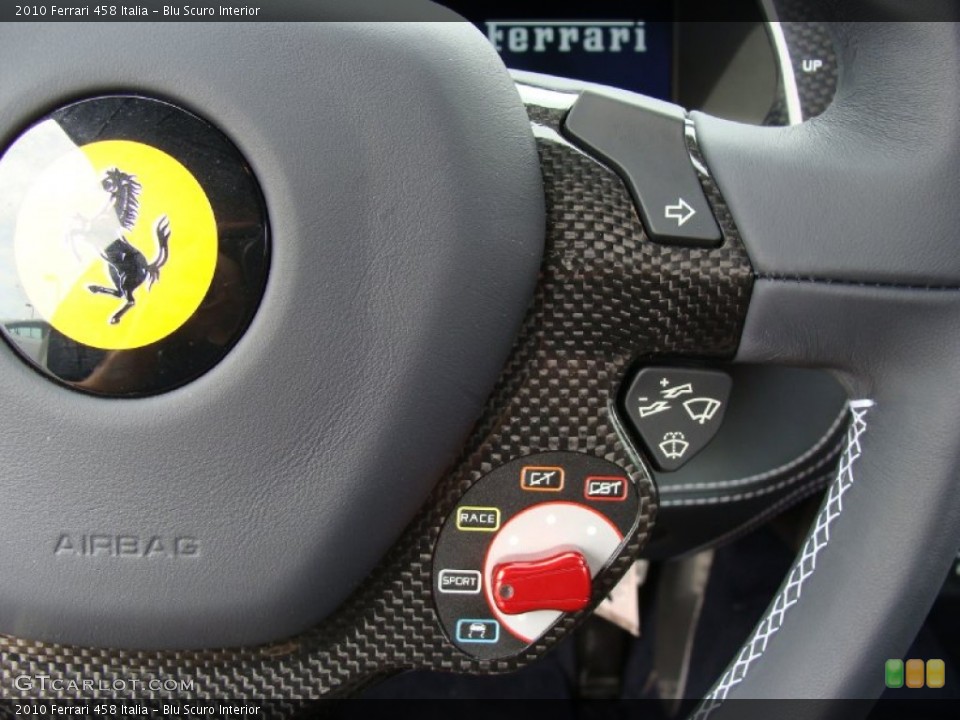 Blu Scuro Interior Controls for the 2010 Ferrari 458 Italia #52888131