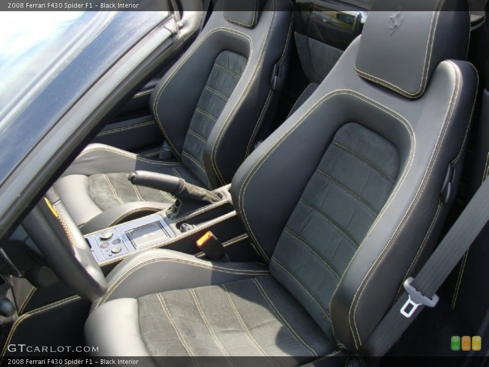 Black Interior Photo for the 2008 Ferrari F430 Spider F1 #52888344