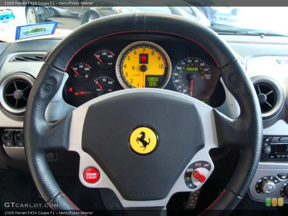 Nero/Rosso Interior Steering Wheel for the 2006 Ferrari F430 Coupe F1 #52889211