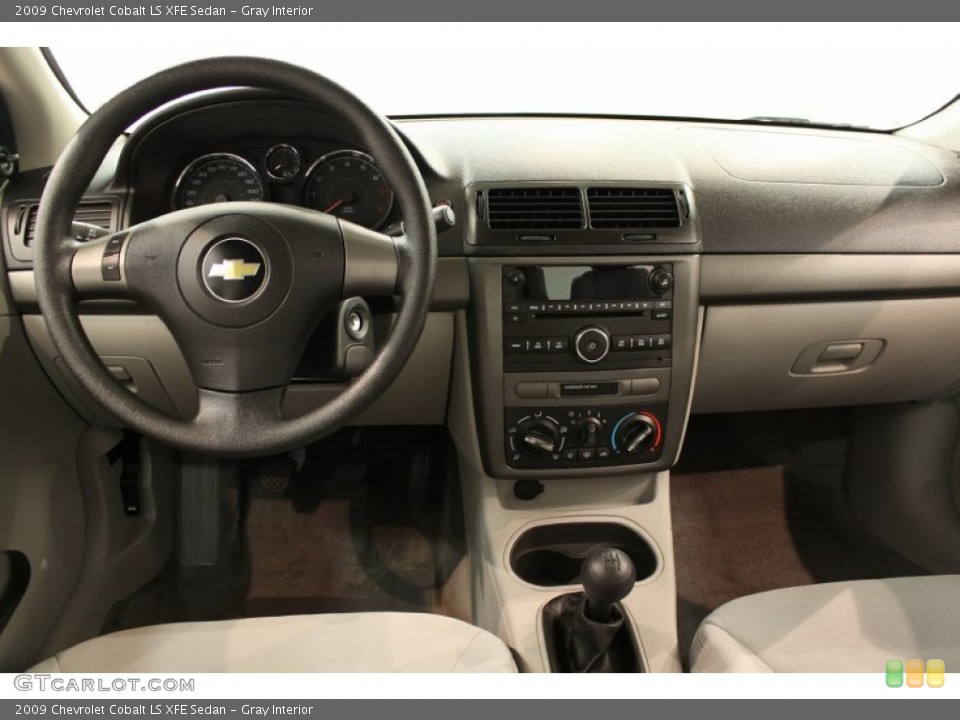 Gray Interior Dashboard for the 2009 Chevrolet Cobalt LS XFE Sedan #52890048