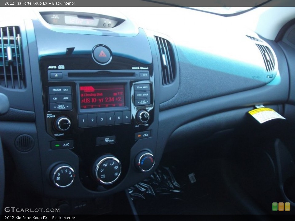 Black Interior Controls for the 2012 Kia Forte Koup EX #52890249