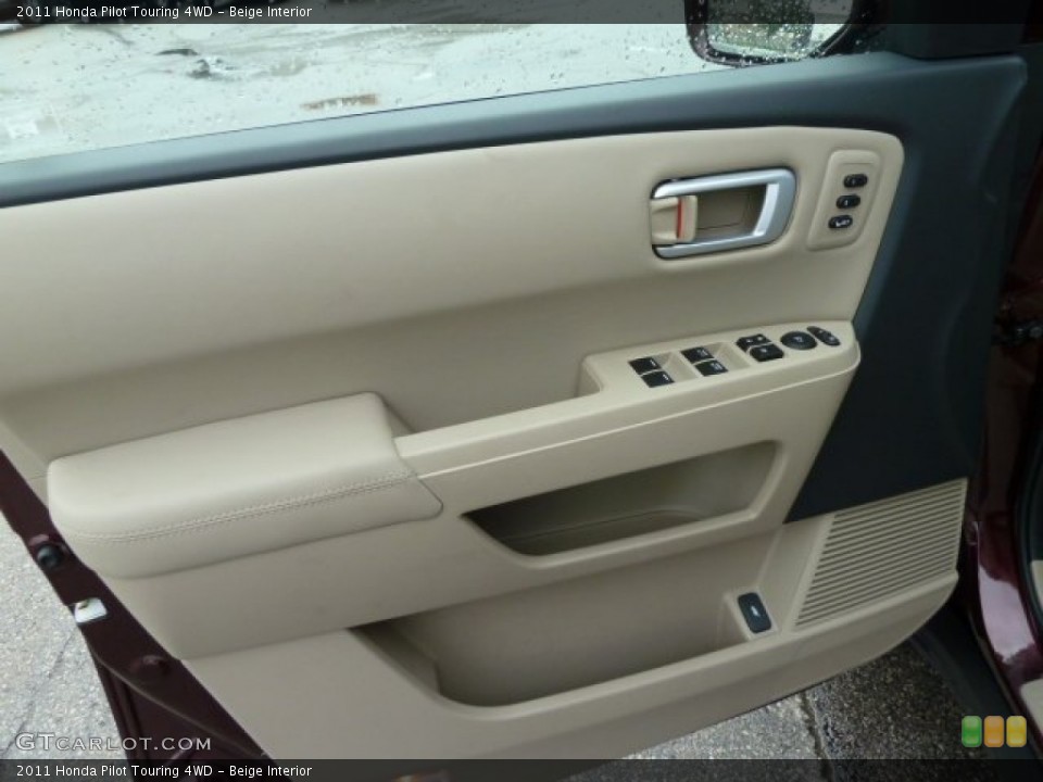 Beige Interior Door Panel for the 2011 Honda Pilot Touring 4WD #52891989