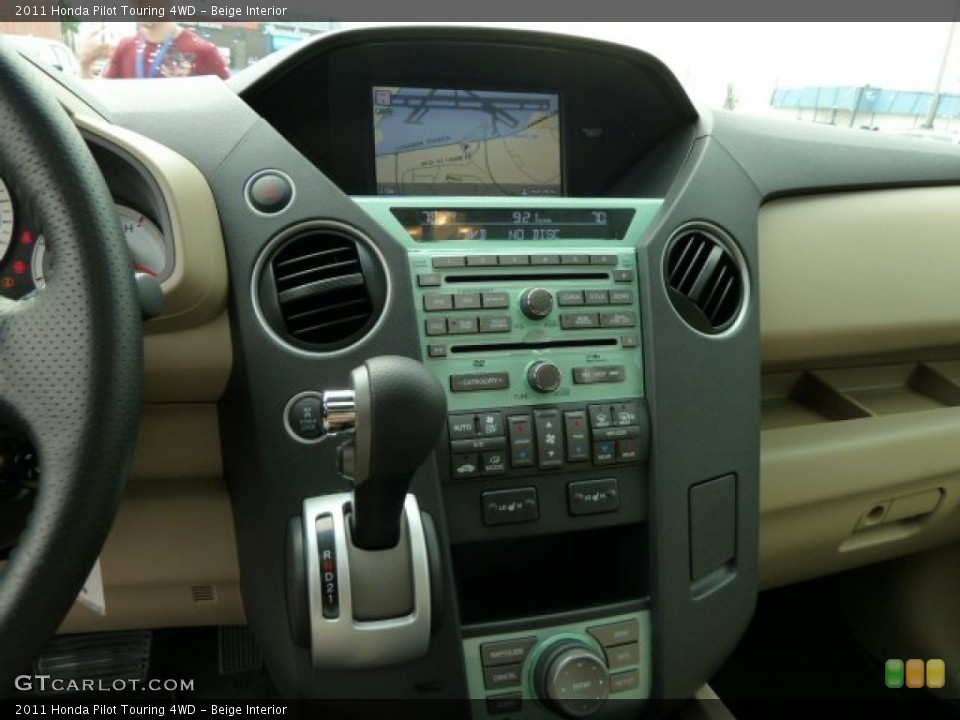 Beige Interior Controls for the 2011 Honda Pilot Touring 4WD #52892007