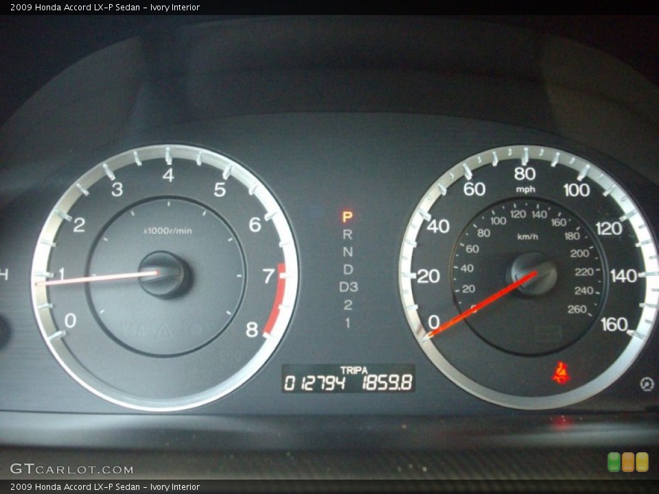 Ivory Interior Gauges for the 2009 Honda Accord LX-P Sedan #52893606