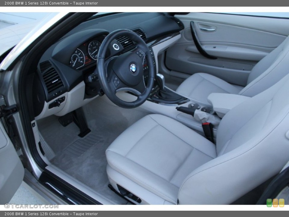 Taupe Interior Prime Interior for the 2008 BMW 1 Series 128i Convertible #52893633