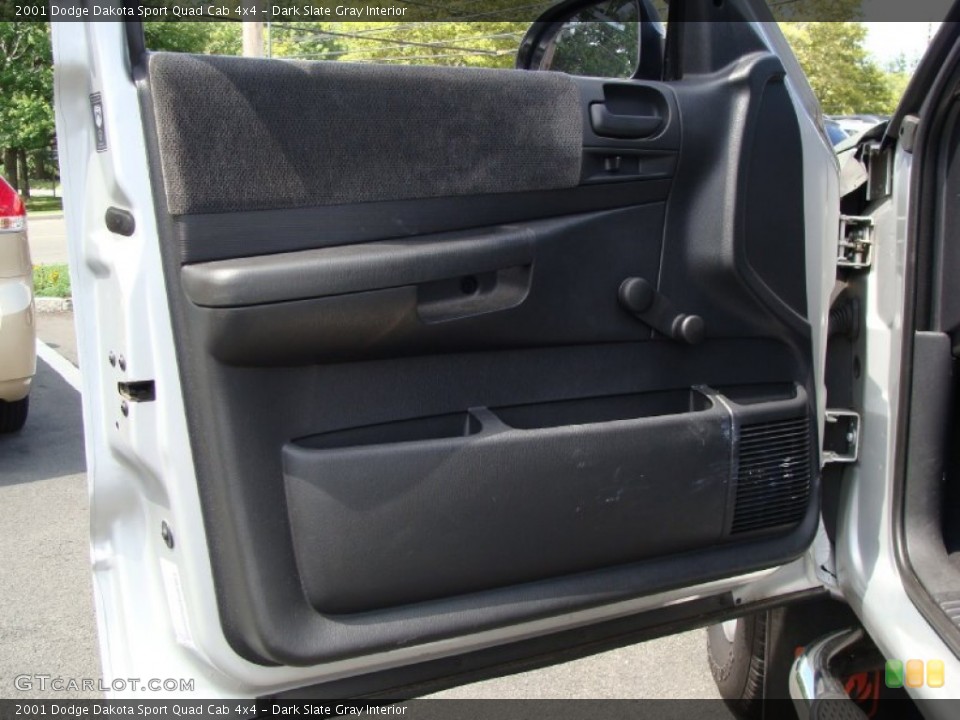 Dark Slate Gray Interior Door Panel for the 2001 Dodge Dakota Sport Quad Cab 4x4 #52893867
