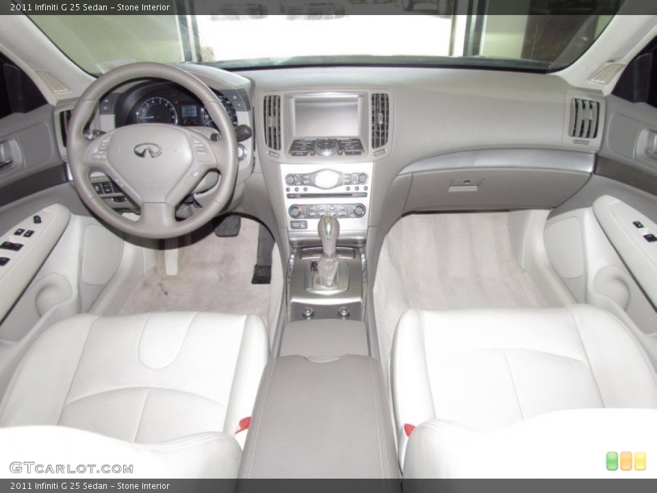 Stone Interior Dashboard for the 2011 Infiniti G 25 Sedan #52894794