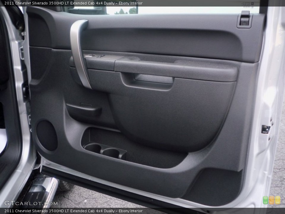 Ebony Interior Door Panel for the 2011 Chevrolet Silverado 3500HD LT Extended Cab 4x4 Dually #52898703