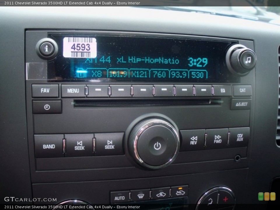 Ebony Interior Audio System for the 2011 Chevrolet Silverado 3500HD LT Extended Cab 4x4 Dually #52898832