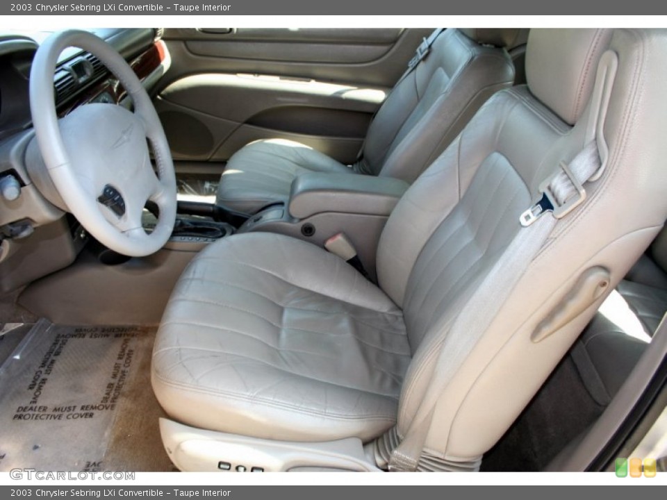 Taupe Interior Photo for the 2003 Chrysler Sebring LXi Convertible #52899183