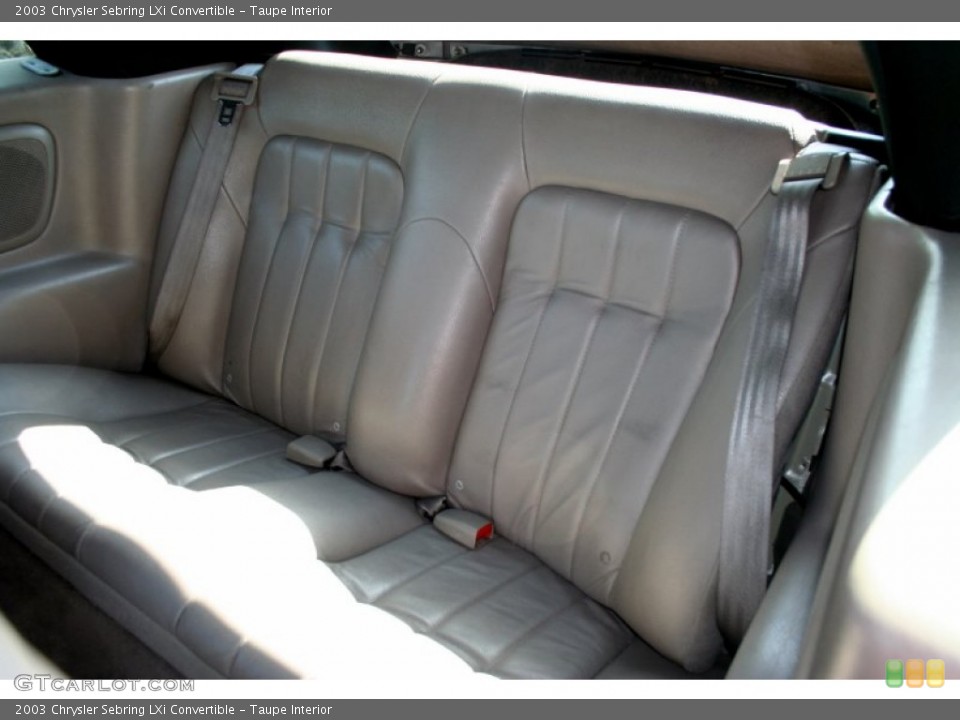 Taupe Interior Photo for the 2003 Chrysler Sebring LXi Convertible #52899210