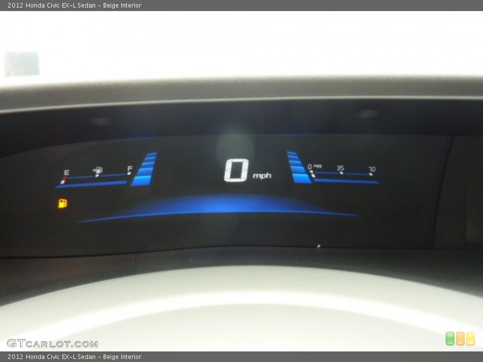 Beige Interior Gauges for the 2012 Honda Civic EX-L Sedan #52899915
