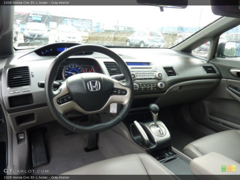 Gray Interior Dashboard for the 2008 Honda Civic EX-L Sedan #52900665