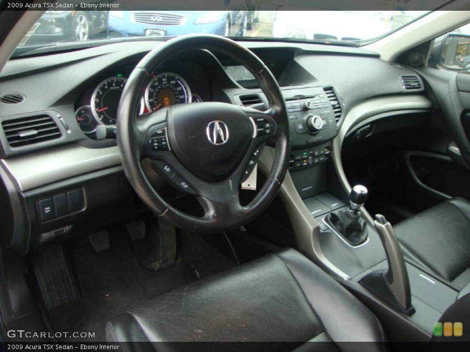 Ebony Interior Prime Interior for the 2009 Acura TSX Sedan #52901883