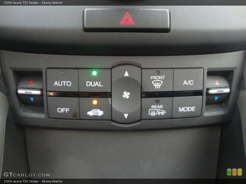 Ebony Interior Controls for the 2009 Acura TSX Sedan #52902111