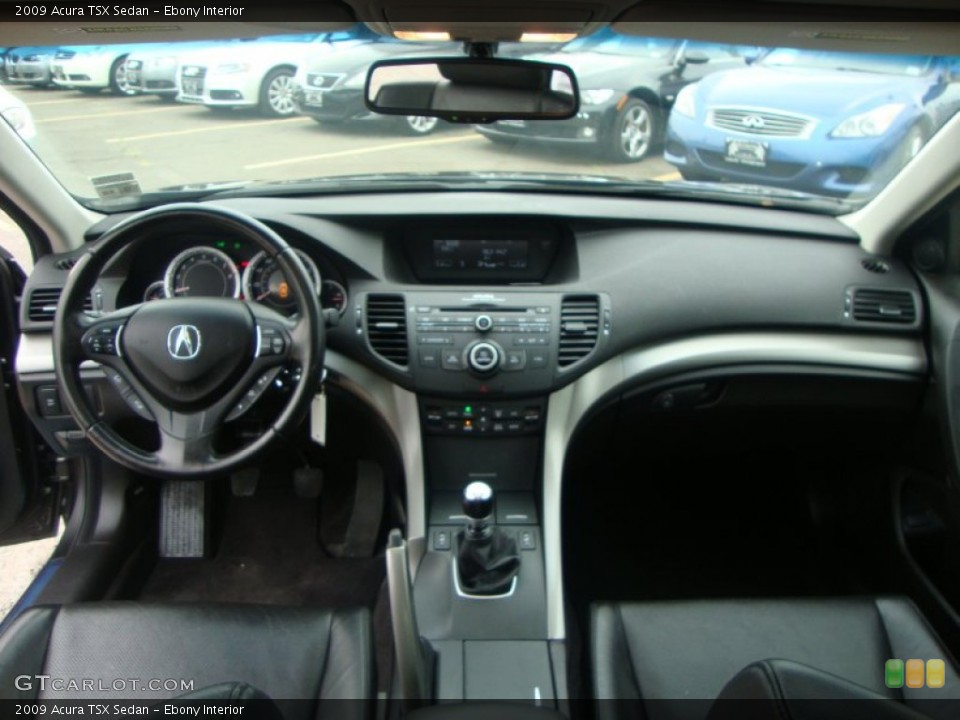 Ebony Interior Dashboard for the 2009 Acura TSX Sedan #52902255