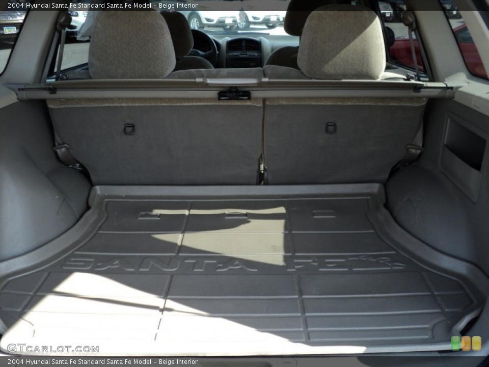 Beige Interior Trunk for the 2004 Hyundai Santa Fe  #52902609