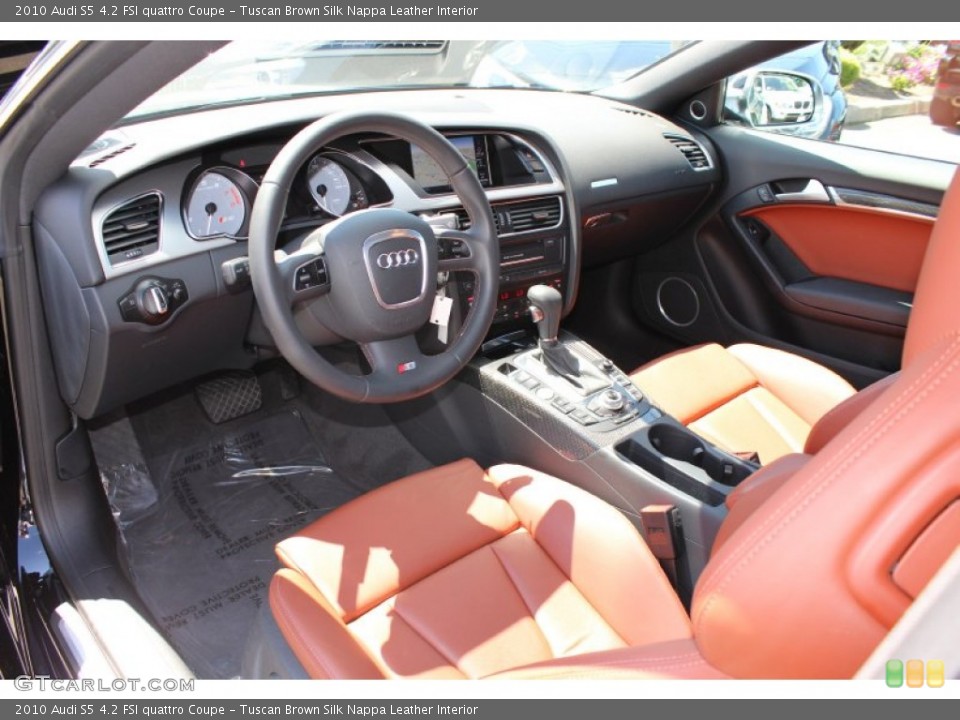 Tuscan Brown Silk Nappa Leather Interior Prime Interior for the 2010 Audi S5 4.2 FSI quattro Coupe #52905639