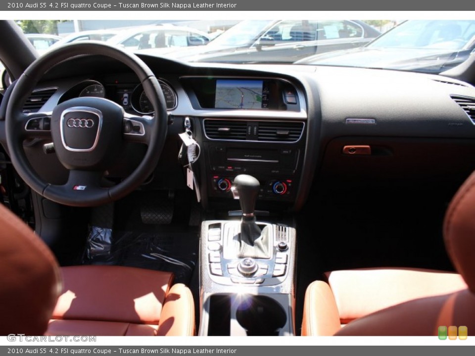 Tuscan Brown Silk Nappa Leather Interior Dashboard for the 2010 Audi S5 4.2 FSI quattro Coupe #52905684