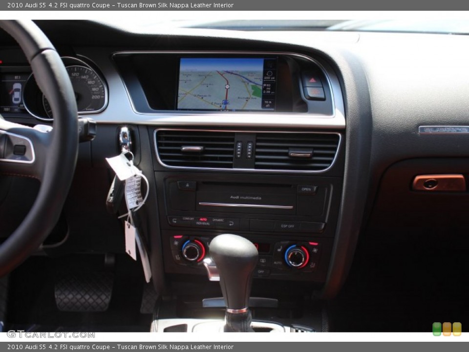 Tuscan Brown Silk Nappa Leather Interior Navigation for the 2010 Audi S5 4.2 FSI quattro Coupe #52905762