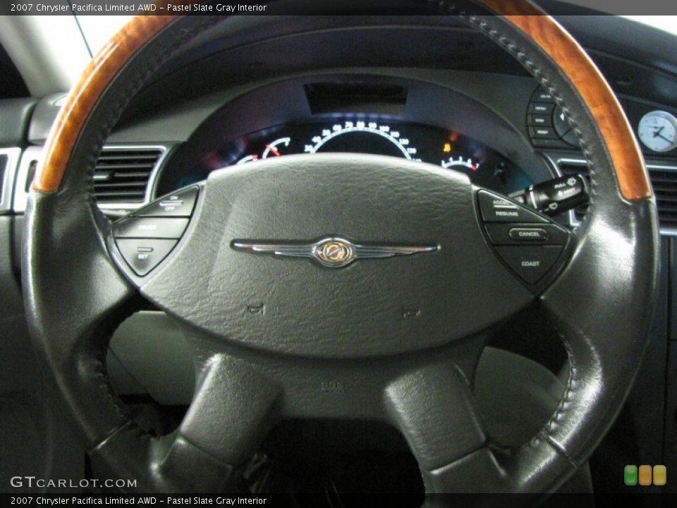 Pastel Slate Gray Interior Steering Wheel for the 2007 Chrysler Pacifica Limited AWD #52906128