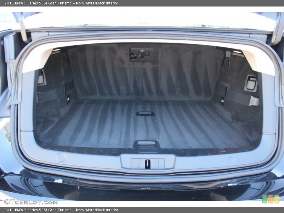 Ivory White/Black Interior Trunk for the 2011 BMW 5 Series 535i Gran Turismo #52909152