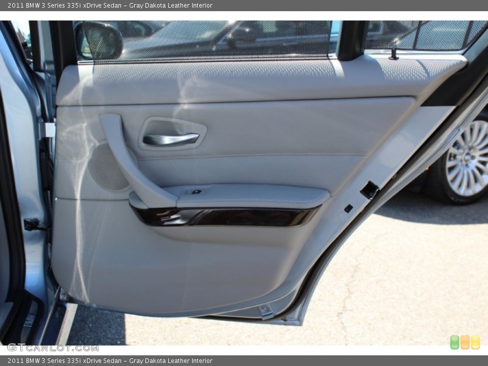 Gray Dakota Leather Interior Door Panel for the 2011 BMW 3 Series 335i xDrive Sedan #52909644