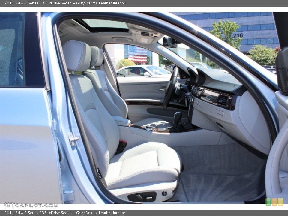 Gray Dakota Leather Interior Photo for the 2011 BMW 3 Series 335i xDrive Sedan #52909683