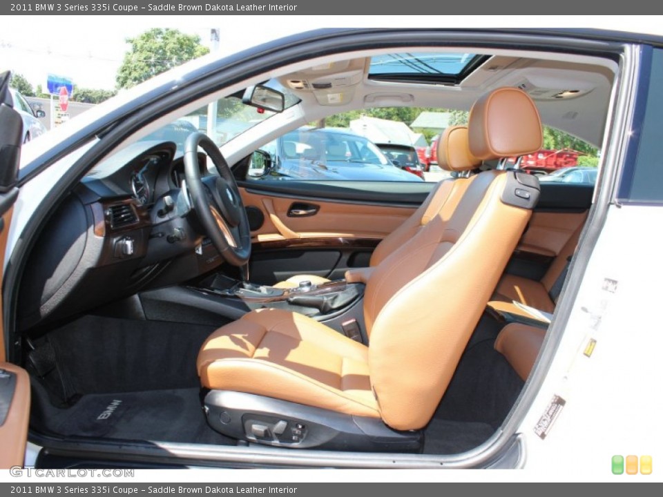 Saddle Brown Dakota Leather Interior Photo for the 2011 BMW 3 Series 335i Coupe #52909929