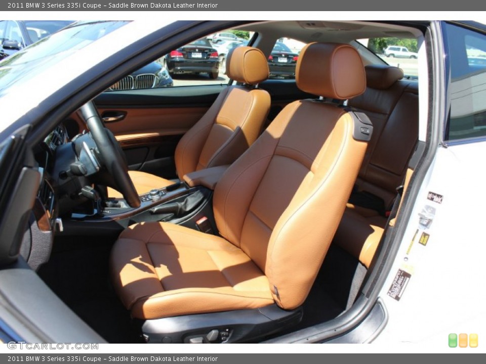 Saddle Brown Dakota Leather Interior Photo for the 2011 BMW 3 Series 335i Coupe #52909944