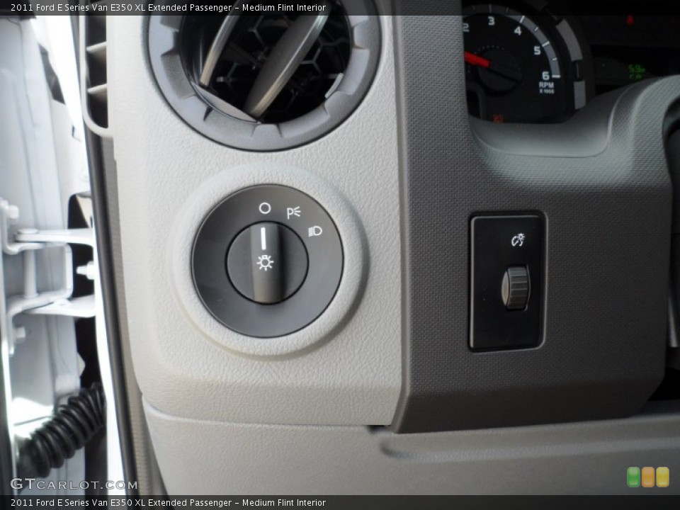 Medium Flint Interior Controls for the 2011 Ford E Series Van E350 XL Extended Passenger #52909947