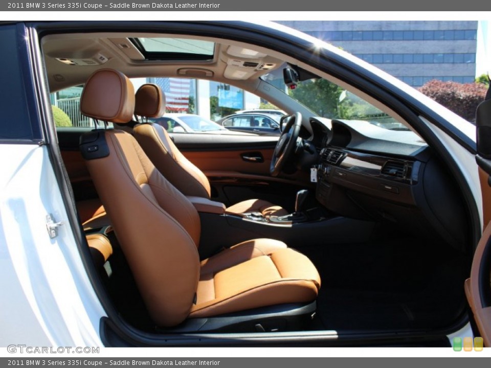 Saddle Brown Dakota Leather Interior Photo for the 2011 BMW 3 Series 335i Coupe #52910145