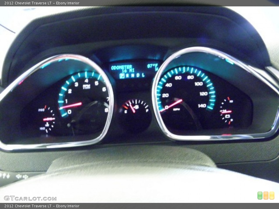 Ebony Interior Gauges for the 2012 Chevrolet Traverse LT #52911408