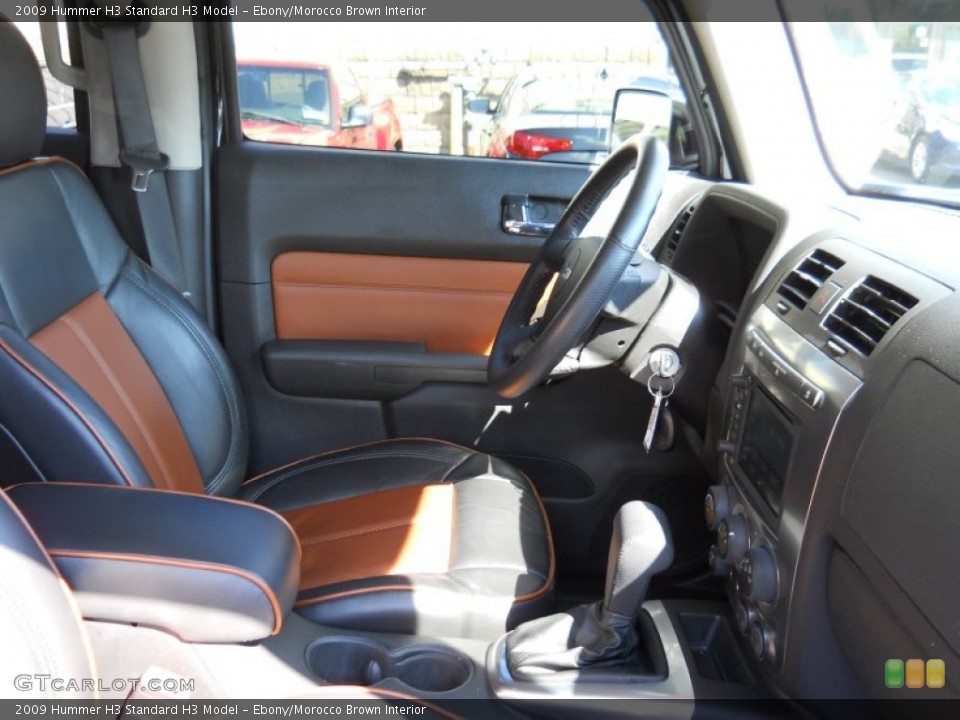 Ebony/Morocco Brown Interior Photo for the 2009 Hummer H3  #52911822