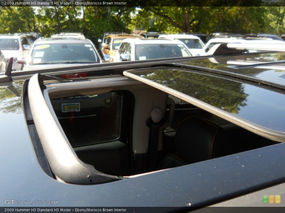 Ebony/Morocco Brown Interior Sunroof for the 2009 Hummer H3  #52911894