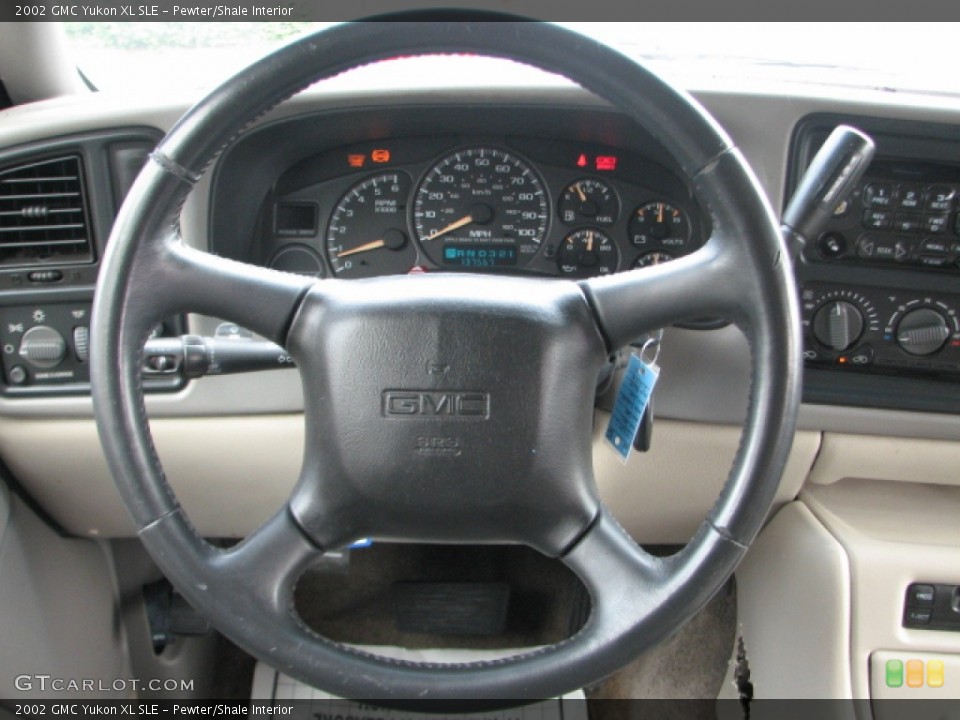 Pewter/Shale Interior Steering Wheel for the 2002 GMC Yukon XL SLE #52913490
