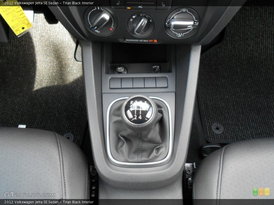 Titan Black Interior Transmission for the 2012 Volkswagen Jetta SE Sedan #52913895