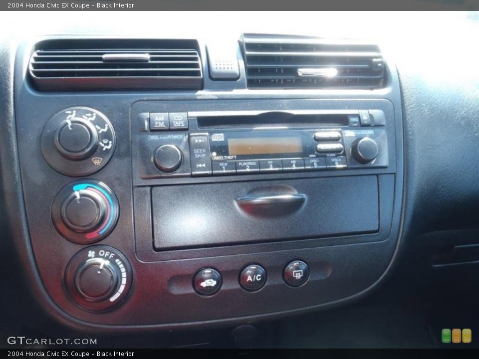 Black Interior Audio System for the 2004 Honda Civic EX Coupe #52914630