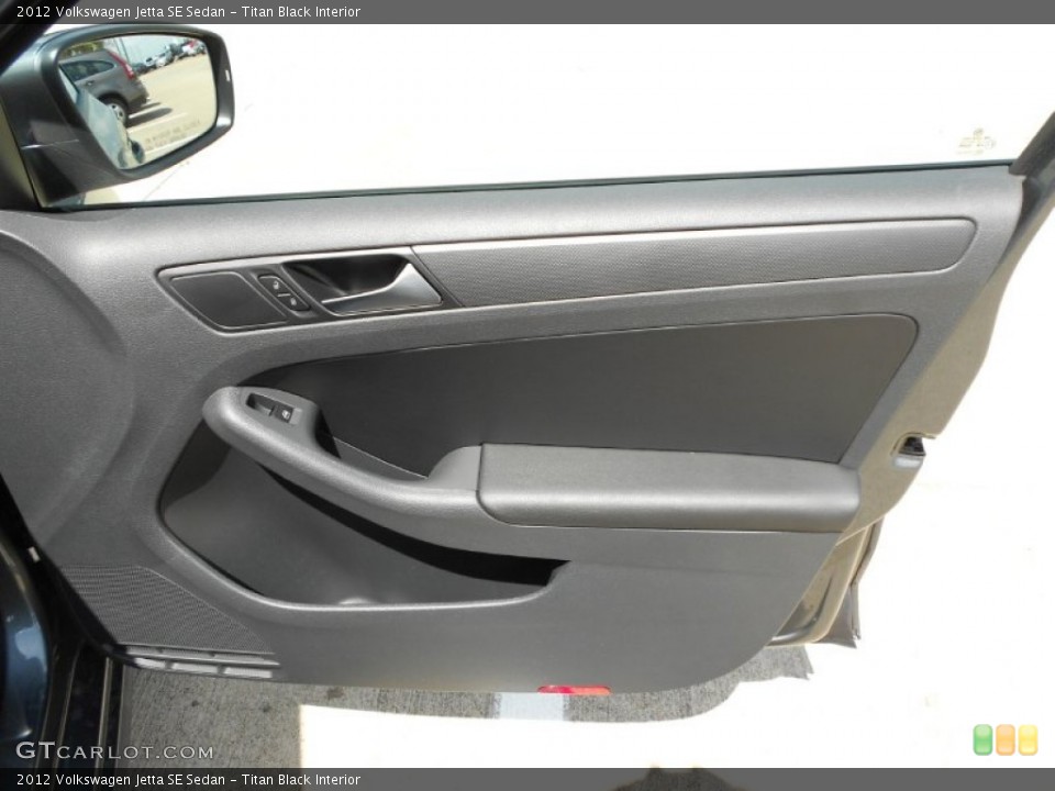 Titan Black Interior Door Panel for the 2012 Volkswagen Jetta SE Sedan #52914834