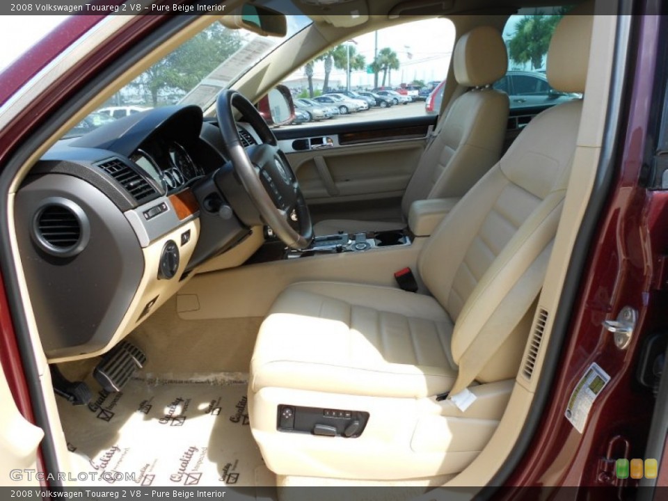 Pure Beige Interior Photo for the 2008 Volkswagen Touareg 2 V8 #52915221