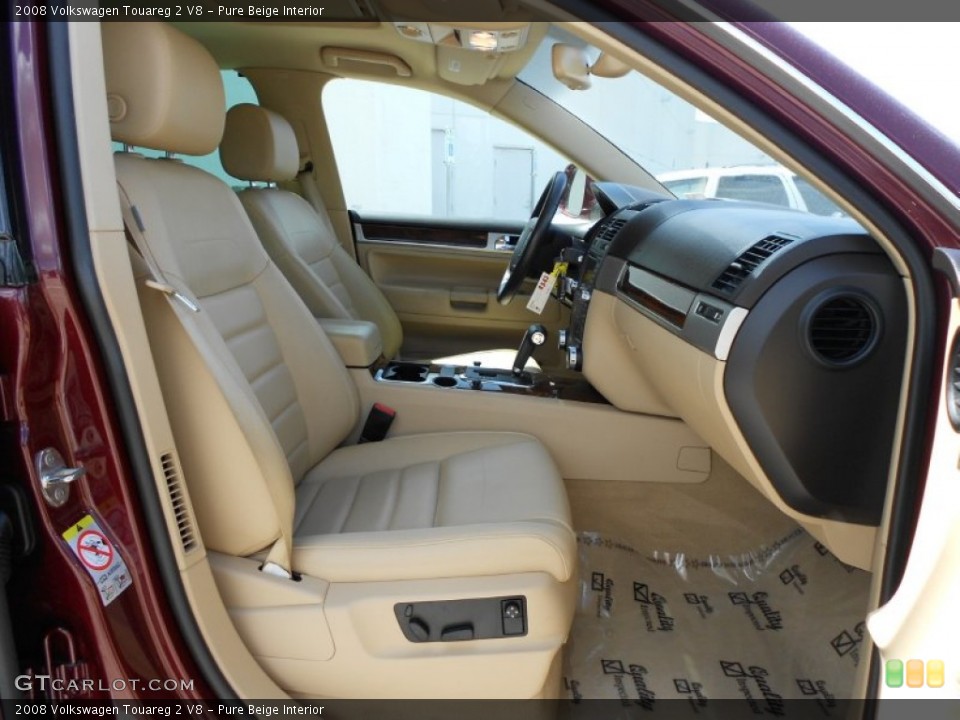 Pure Beige Interior Photo for the 2008 Volkswagen Touareg 2 V8 #52915257