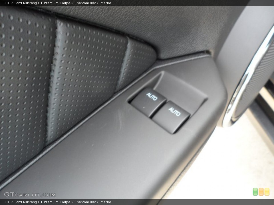 Charcoal Black Interior Controls for the 2012 Ford Mustang GT Premium Coupe #52915773