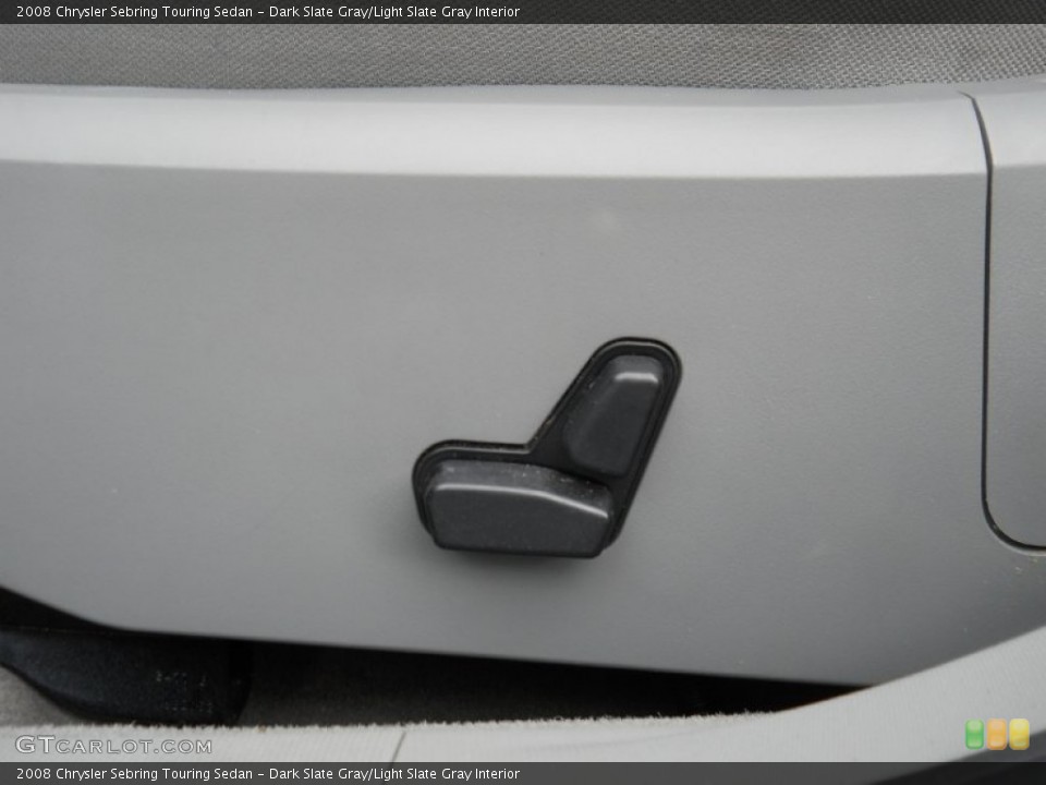 Dark Slate Gray/Light Slate Gray Interior Controls for the 2008 Chrysler Sebring Touring Sedan #52919013