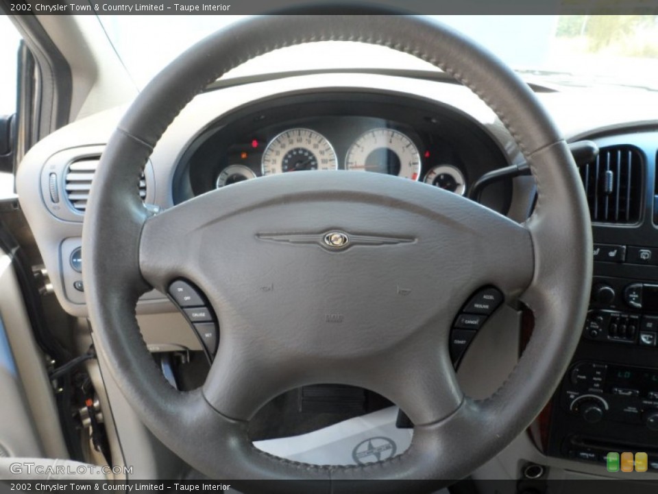 Taupe Interior Steering Wheel for the 2002 Chrysler Town & Country Limited #52919361