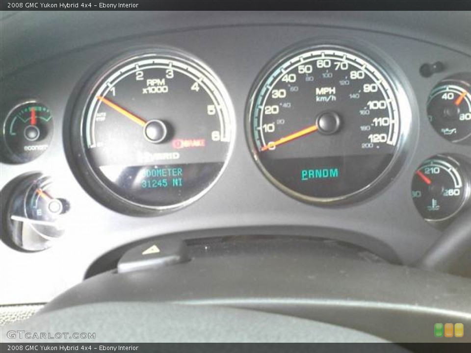 Ebony Interior Gauges for the 2008 GMC Yukon Hybrid 4x4 #52919508