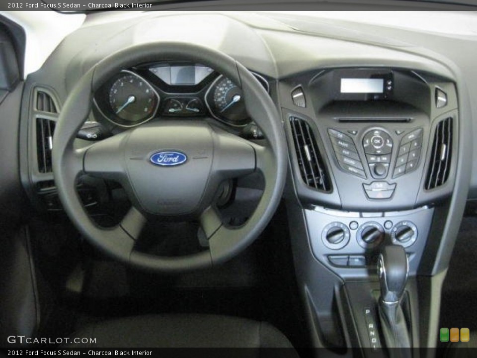 Charcoal Black Interior Dashboard for the 2012 Ford Focus S Sedan #52920633