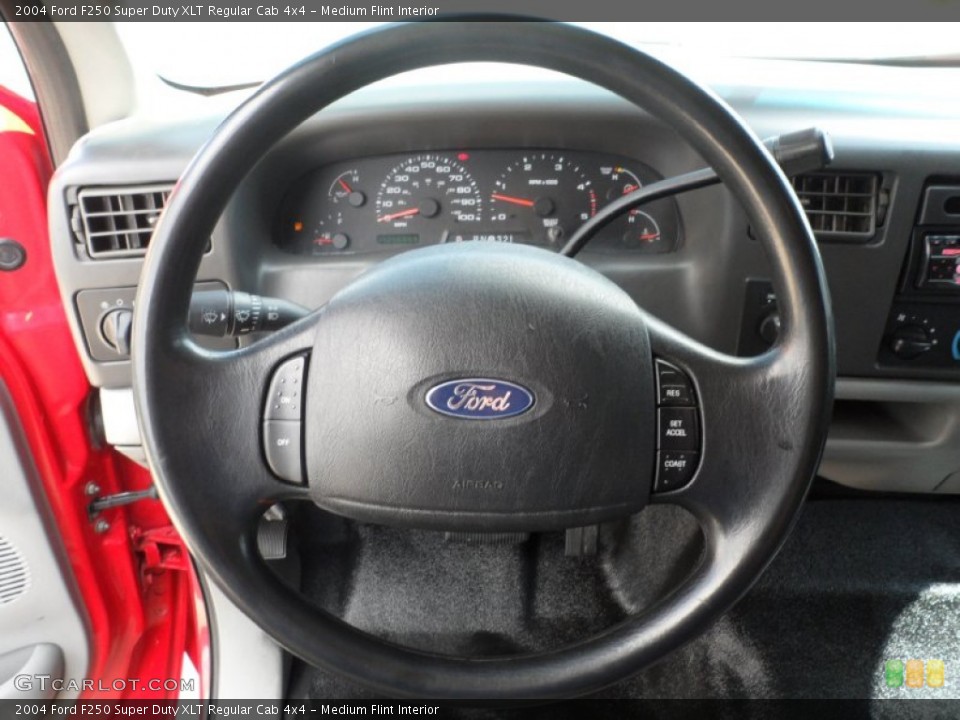 Medium Flint Interior Steering Wheel for the 2004 Ford F250 Super Duty XLT Regular Cab 4x4 #52920819
