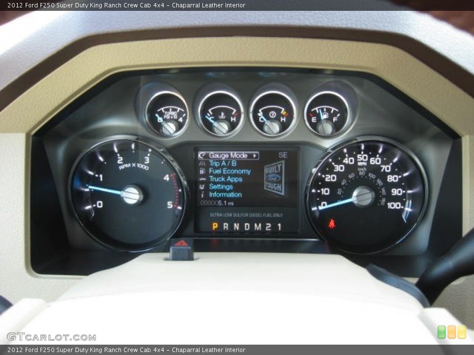 Chaparral Leather Interior Gauges for the 2012 Ford F250 Super Duty King Ranch Crew Cab 4x4 #52922037